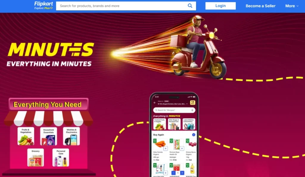 Flipkart Minutes - Leading Quick Commerce Companies in India in 2025